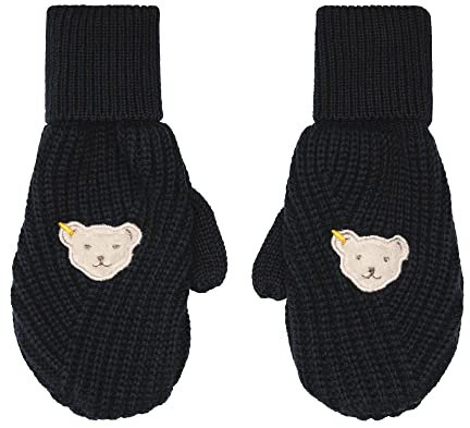 Steiff Mädchen Handschuhe Fäustlinge, Navy, 40