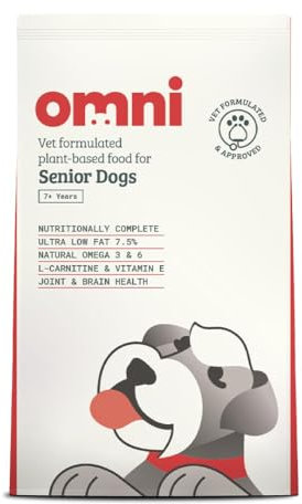 OMNI Hypoallergenic Dog Food for Senior Dogs 6kg - Protein-Rich Dry Kibble, Made in the UK with Natural Ingredients, Backed by Vets, Supported By Science, Dragons’ Den Winners