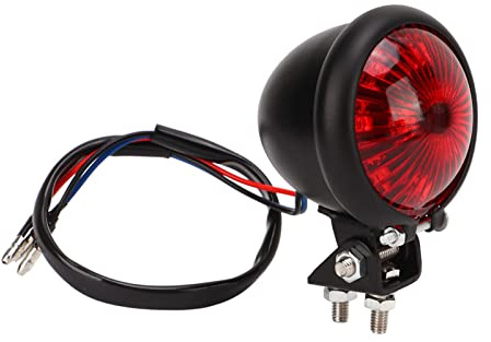 Ymiko Feu Arrière LED Rond Rétro pour Moto, Feu de Freinage Universel pour Moto 12 V