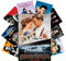 AKBOK 9 Stück Vintage Filmposter Retro Klassische Filmposter 80er 90er Film Kunstdrucke für Theater Wohnheim Zimmer Männerhöhle Dekor 20,3 x 30,5 cm ungerahmt