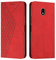 KOUYI Cover per Samsung Galaxy J5 2017 / J530, Custodia Portafoglio,Cover Libro,Pelle Flip/Folio Case con [Funzione di Supporto] [3-Scheda Slot] [Magnetica] Antiurto (Rosso)