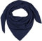styleBREAKER Damen Musselin Dreieckstuch aus 100% Baumwolle | Weiches und leichtes Halstuch für Damen Unifarben | Stylisches Tuch für jede Jahreszeit - Made in Italy, 196 x 84 cm, Farbe:Dunkelblau