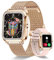 Lefitus 1.60 Montre Femme avec Appel Bluetooth Connecté Podometre Cardiofrequencemetre Oxymetre Trackers d'Activité Smartwatch Etanche pour Android iOS Notification
