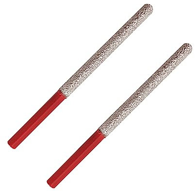 FOCSTOL Mèche à Mortier Diamantée - 2 pièces 7,2mm x 74mm Fraise Diamantée avec Tige Ronde pour Ratissage Mortier Maçonnerie Pierre Brique Enlèvement