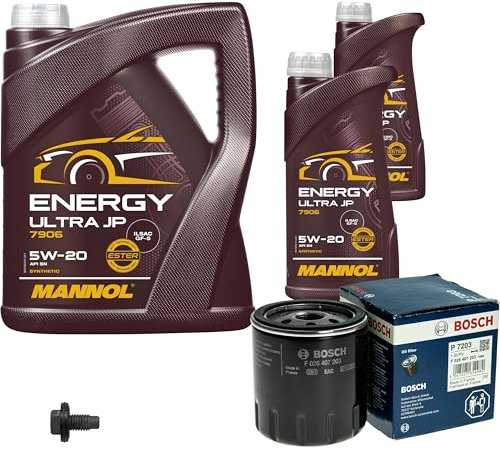 Inspektionspaket Wartungspaket Filterset mit 7 L Motoröl Energy Ultra JP 5W-20, Ölfilter, Verschlussschraube