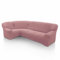 SOFASKINS super elastischer ecksofa überzug, waschbar, hochwertig, atmungsaktiv, bequem und langlebig, Sofa überzug, Einfach anzubringen, Maße (340-540 cm), Farbe Pastellrosa