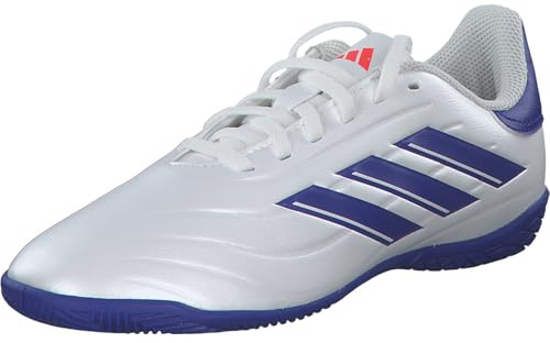 adidas Unisex COPA Pure II Club Football Boots Indoor, Cloud White/Lucid Blue/solar red, 42 EU