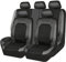 ThisgA 5 Sitze Alles inklusive Auto Sitzbezüge Sets,Für Mazda 3 CX-5 2 5 6 CX-3 CX-4 CX-7 CX-9 MX-5 RX-8 Wasserdicht Atmungsaktive Rutschfester Langlebig Sitzschoner Zubehör,A/Black Gray