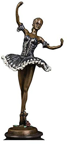 KARFRI Statuen und Figuren Statue Ornament Tanzstatue Bronzestatue Balletttänzerin Dekoration Ornament Charakterstatue Skulptur
