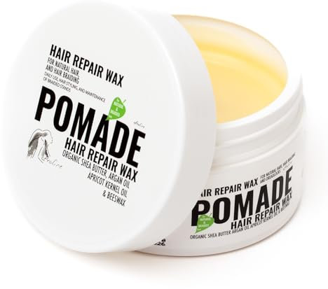 AFROline Pomade, cera per capelli, 160 ml, organica per la cura dei capelli per licheni con tenuta