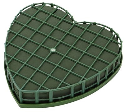 DIYEAH Support Mousse Cœur Avec Ventouse Pour Décoration Mariage Voiture Accessoire Pratique Léger Et Étanche Pour Arrangements Fleurs Faciles À Installer