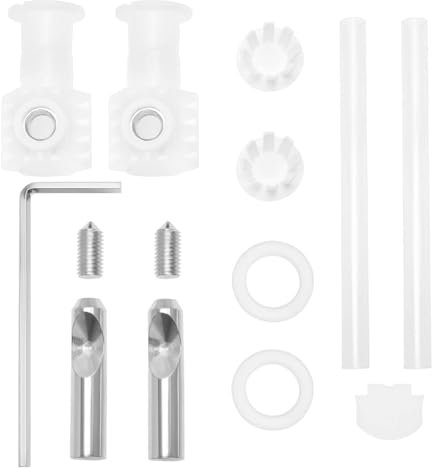 LT Easiyl 1 Ensemble de Raccords de Montage Siège Toilette Vis Couvercle de Toilette Charnières de Fixation Supérieure en Acier Inoxydable pour Toilettes Suspendues de Couvercles de Toilettes Fermes