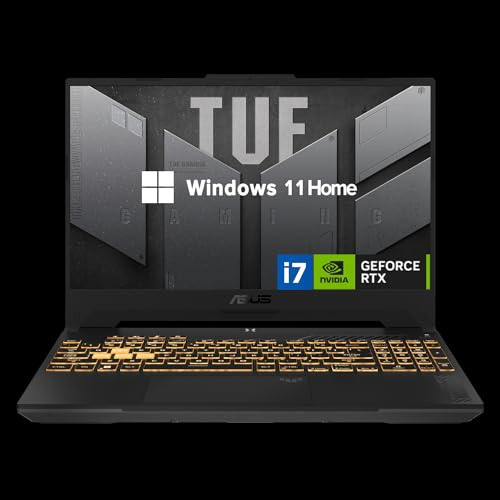 ASUS TUF 15.6 i7 RTX 4070 Gaming Laptop, 15.6 FHD 1920 * 1080 144Hz, Intel i7-13620H (Beats Intel i9-12900), NVIDIA GeForce RTX 4070, 64GB DDR5, 4TB SSD, RGB Backlit Keyboard, Windows 11 Home, Grey