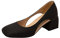 Summer Shoes Women Navy Ballet Pumps for Women Ladies Fashion Solid Color Leather Hollow Square Head Casual Thick High Heeled Shoes Summer Shoes Women Navy Ballet Pumps for Women (Black, 6.5)
