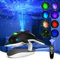 Lisveory Delphin Sternenhimmel Projektor,planetarium projektor, LED Nachtlicht intelligente Fernbedienung Galaxy Sternenprojektor, 8 Farben für Weihnachten Geschenk Kinderzimmer Dekoration(black)
