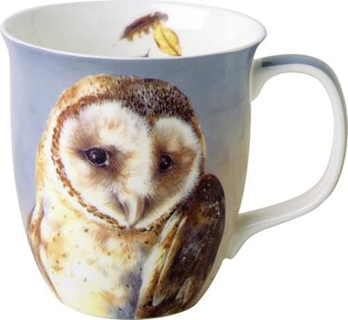 IHR - BOC 1050964 - Kaffee Becher, Eule Evie, Porzellan, Bone China, 10cm x 9cm, 375ml, spülmaschinen- und mikrowellengeeignet