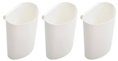 Healvian Hängender Aufbewahrungskorb 3Er Set Hängebecher Für Rollwagen Behälter Zum Hängen Zubehör Für Rollwagen Kunststoff 4.72 X 4.61 X 2.76 in Für Küche Haushalt Wohnzimmer