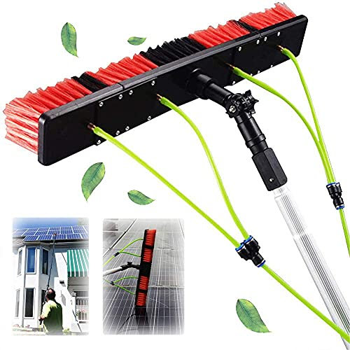 Kit de nettoyage de panneau solaire 8 m avec brosse télescopique pour fenêtre véranda et toiture