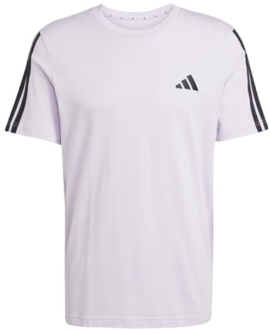 adidas Herren Men 3-Stripes T-Shirt, Ice Lavender, XL
