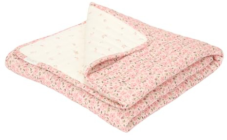 Little Dutch Decke Kinderdecke Kinder mit Nickistoff (110x140 cm) Fairy Blossom - Fairy Garden