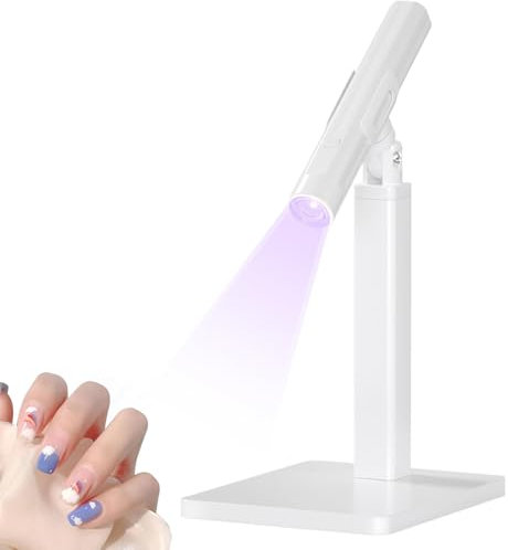 Sirseon Handheld Nail Lamp - Fast Curing Dryer with Stand,Cordless Nail Dryer for Home Manicure, Portable Nail Lamp Kit with LCD Screen
