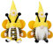 ENLACE 2 Stück Bienen Wichtel, Frühling Sonnenblume Bee Wichtel mit Flügel, Bee Puppe Zwerg Dekorationen, Bienen Wichtel Deko für Home Decor Farmhouse Festliche Geschenk