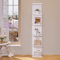 SONNI Wandregal, Regal, Standregal 6-Fach Etagenregal, Wand & Standvariante, Industrielles für Bücher, Medien & Deko, flexibel montierbar in Wohnzimmer, Küche oder Homeoffice, Weiß, 30x24.8x160cm.