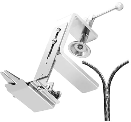 Yuemeuy Strumento Per Cerniere Per Cursori - Attrezzo Per Montaggio Cerniere Con Guida - Accessorio Cucito Resistente Per Abiti Giubbotti Valigie Zaini
