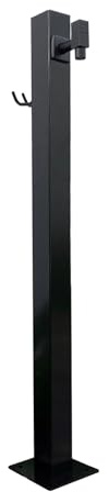Robinet d'eau extérieur encastré dans le sol, Stainless Steel Vertical Garden Hose Stand Faucet 95x14cm