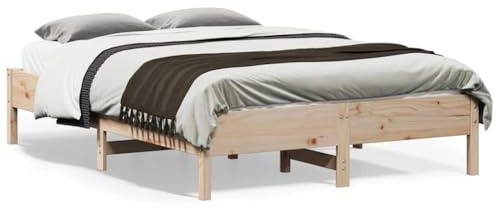 Owoxanthellate Holzbett 140x190 cm Kiefer massiv klappbar Doppelbett Gästebett Jugendzimmer