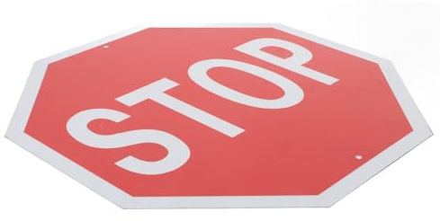 SHINEOFI Cartello Stop Rosso in Alluminio per Segnaletica Stradale e Decorazione Muro Adatto per Garage Parcheggi e Sicurezza Traffico