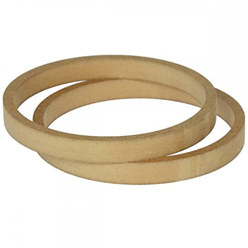 Inex Speaker Spacer Mounting Rings 200 mm MDF 22 mm Thick ID 182 mm ED 202 mm 2 Pieces IX-SR-20022