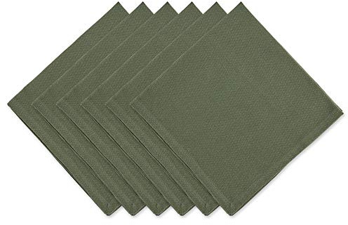 DII Solid Napkin Set Collection, 20x20, Artichoke, 6 Piece
