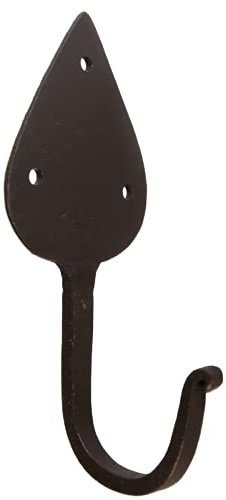 S & S international Blattspeer Handgeschmiedeter Haken, Schwarz