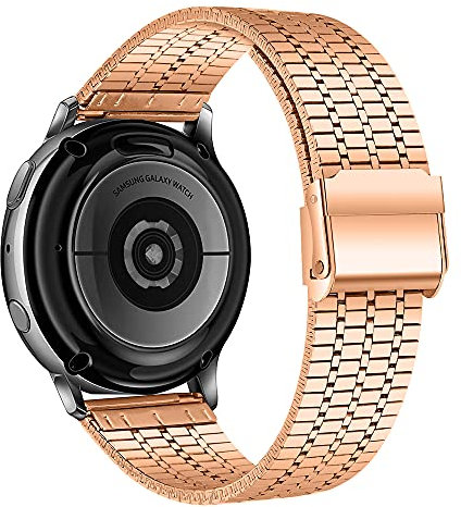 KINKUUN Correas para relojes Compatible con Samsung S3/Galaxy 46mm/Watch 45mm Pulseras de repuesto.Correa de Reloj.(Oro rosa)