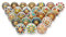 Craft Trade Knobs for Cabinets and Drawers Assorted Mandala Cabinet Knobs Vintage Ceramic Knobs Colorful Kitchen Pull Handles Cabinets Cupboard for Wardrobe Home Interior Décor-Pack of 25
