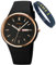 Uhren für junge Frauen, Damen, Sport, Silikonband, großes Zifferblatt, groß, wasserdicht, modisch, lässig, einfach, Quarz, analog, Tag, Datum, Mädchen, Geschenk, L1747black, Einfach