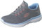 Skechers Summits Fun Flare, Scarpe sportive Donna, Grey Mesh Pink Blue Trim, 41 EU