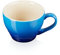 Le Creuset Große Cappuccino Tasse aus Steinzeug, 400 ml, Azure, 70304402200002