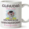 MUGFFINS Tazas Personalizadas para TÉCNICA DE LABORATORIO - En Español - Koalificados Personalizados - 11 oz / 330 ml - Regalo Personalizable original y divertido