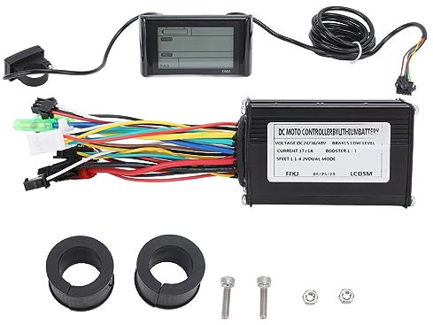 Bicycle Lithium Battery Conversion Kit,17A 3 Modes Motor Controller S810 Display Electric Bike Lithium Battery Conversion Kit for 250W 350W Electric Bicycle Scooter