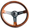 14 Zoll Holzlenkrad 6 Loch Auto Retro Sportlenkrad mit Horn Universal Rennwagen Lenkrad Kompatibel für Auto Modifiziertes Lenkrad Autozubehör
