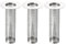 Sourcing Map 3Pcs Stainless Steel Bathroom Sink Strainer, 304 Stainless Steel, 50mm/1.97 Outer Diameter, 25mm/0.98 Inner Diameter, 100mm/3.94 Depth, Modern Silver Finish, Drain Protector