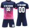 MEDUOLA Maillots et Ensembles de Football Personnalisés Maillots de Football Personnalisés avec Nom et Numéro T-Shirt de Football Personnalisés pour Adultes et Enfants (Bleu Profond 920)