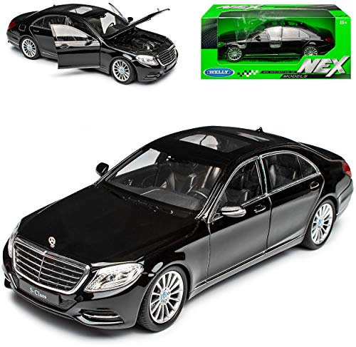 Welly Mercedes-B S-Klasse W222 Schwarz Limousine Ab 2013 1/24 Modell Auto