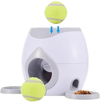 Pet Tennis Ball Training Toy,Automatic Pet Feeder,Automatic Dog Feeder Pet,Interactive Throwing Ball Machine,Ball Indoor Toy Machine,Pet Fetch