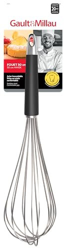 Gault & Millau Schneebesen, 30 cm, effizientes Mischen und Einbetten, ergonomisch und langlebig, 1 Stück