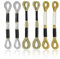 Stickgarn Gold Metallic 6 Stück Sticktwist Kreuzstichfäden Stickgarn Goldfaden Nähgarn Weicher Embroidery Thread Häkelgarn Silber für Stickerei Handarbeiten Knüpfen Flechten Basteln Häkeln