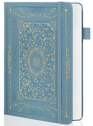 TIEFOSSI Dotted Notebook, 160 g/m² dickes Papier, Hardcover Dot Grid Journals für Frauen und Männer, 192 Seiten, für Reisen, Schule und Büro