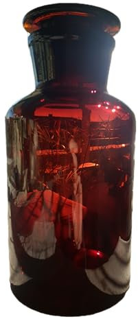 Apothekerflasche 2,5 L, Weithals, Braunglas (2er Pack)